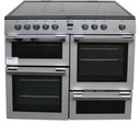 FLAVEL MLN10CRS 100cm Electric Ceramic Range Cooker Silver