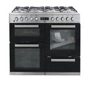 Beko KDVF100X 100 cm double oven range cooker