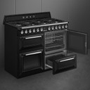 Smeg 110cm Dual Fuel Range Cooker TR4110BL1 Black