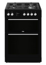 Creda 60Cm Freestanding Dual Fuel Double Oven Cooker C60DFDOBL Black