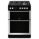 Creda 60Cm Freestanding Dual Fuel Double Oven Cooker C60DFDOX  Stainless Steel