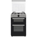 Hostess DOG60I 60cm Double Oven Gas Cooker - Silver
