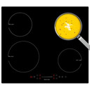 Teknix SCIH6PISL 60cm Built-In Induction Hob Slider Touch, Plug In - Black