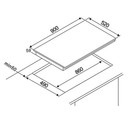 Teknix SCIH90SW 90cm Induction Hob Smart Wheel Touch Control - Black