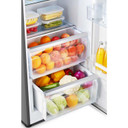 Teknix TH60TLBIX 370L Single Door Larder Fridge - Black Steel