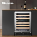 Hisense RW17W4NWG0 145 Litre 46 Bottles Dual Zone Freestanding Undercounter Wine Fridge Cabinet