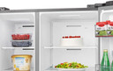Hisense RS840N4WCE Non-Plumbed American Style Fridge Freezer - Stainless Steel