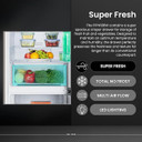 Teknix FFPH186W 207L Total No Frost Fridge Freezer - White