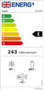 Teknix FFPH186W 207L Total No Frost Fridge Freezer - White