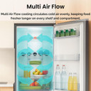 Teknix FFPH1825PB 55cm Freestanding 50/50 Frost Free Fridge Freezer - Black