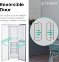 Teknix STF1725X 55cm 50/50 Static Fridge Freezer - Inox