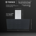 Teknix TKAHGES29B 90cm Angled Gesture Hood - Black