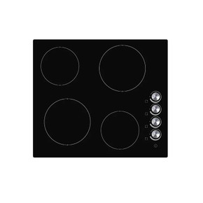 Teknix BITK260CHK 60cm Ceramic Hob Knob Control - Black