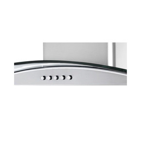 Teknix TKCGH26X 60cm Curved Glass Hood - Stainless Steel