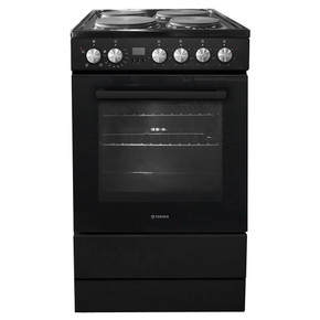 Teknix TKES54B 50cm Solid Plate Single Cavity Electic Cooker - Black