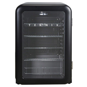 Teknix UC255LRGB Under Counter Larder Glass Door Fridge - Black