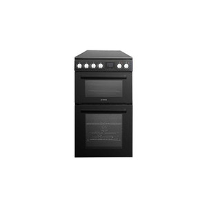 Teknix TKED54B 50cm Ceramic Double Oven Electric Cooker - Black