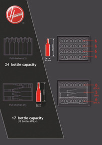 Hoover HWCB45UKBM Wine Cooler - Black