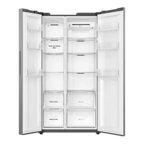 Teknix TX2SBS1791PS 2 Door American Style Fridge Freezer - Silver