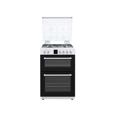 Teknix TKGD60W 60cm Double Oven Gas Cooker - White