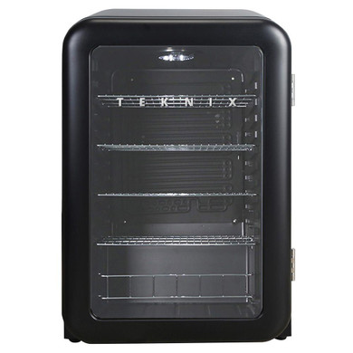 Teknix UC255LRGB Under Counter Larder Glass Door Fridge - Black