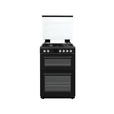 Teknix TKGD60B 60cm Double Oven Gas Cooker - Black
