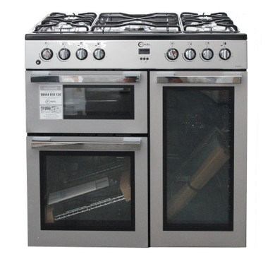 FLAVEL MLN9FRS 90 cm Dual Fuel Range Cooker Silver