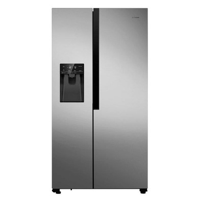 Teknix THSBS1791PLUX 2 Door Side by Side Fridge Freezer - Stainless Steel