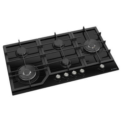 Teknix BITK290GH5B 90cm Glass Hob - Black