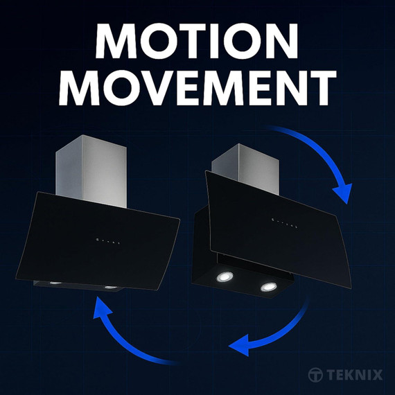 Teknix TKAHGES26B 60cm Angled Gesture Hood - Black