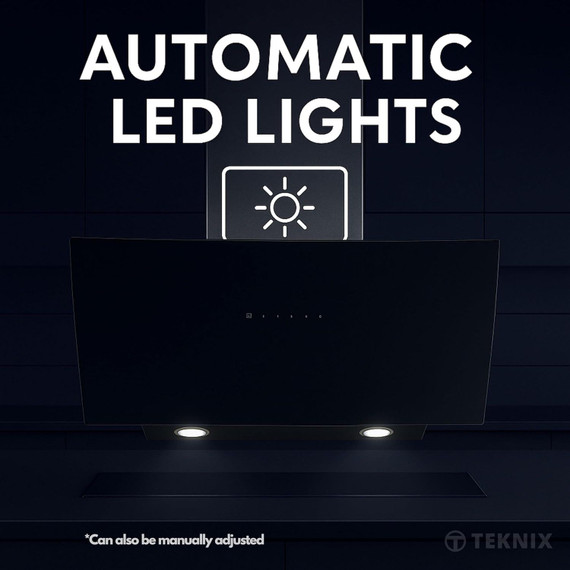 Teknix TKAHGES26B 60cm Angled Gesture Hood - Black