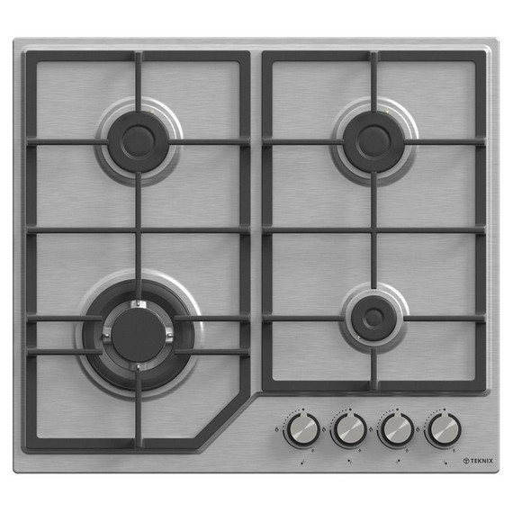 Teknix BITK260GHX 60cm Gas Hob - Stainless Steel