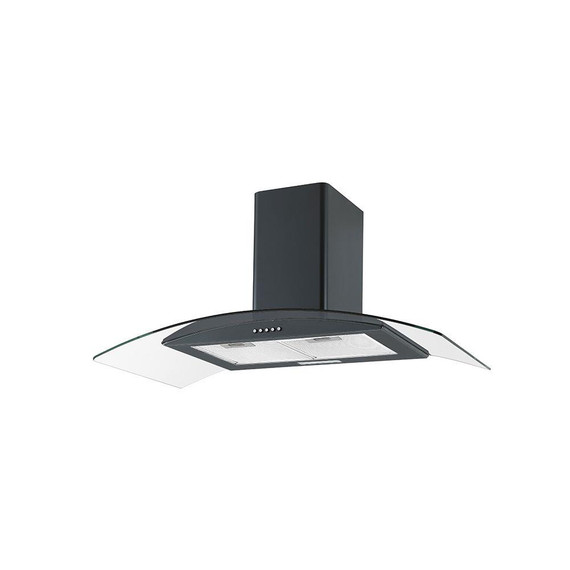 Teknix TKCGH29B 90cm Curved Glass Hood - Black