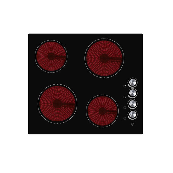 Teknix BITK260CHK 60cm Ceramic Hob Knob Control - Black