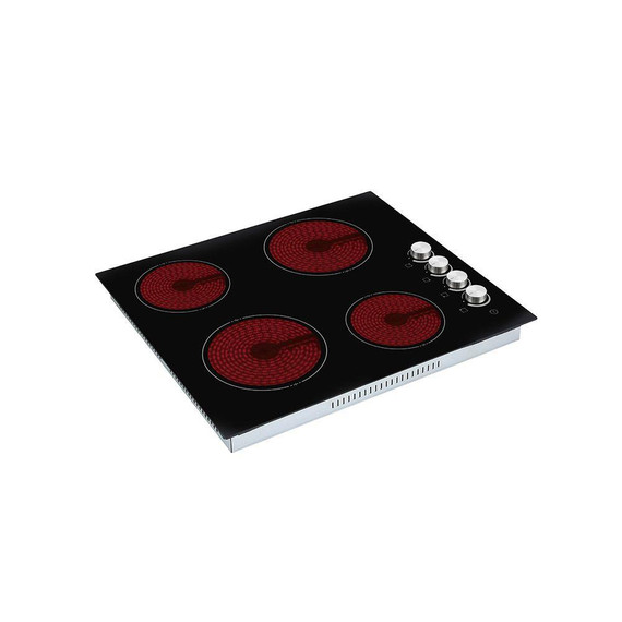 Teknix BITK260CHK 60cm Ceramic Hob Knob Control - Black