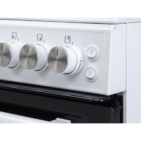 Teknix TKGD50W 50cm Double Oven Gass Cooker  - White