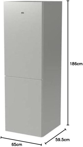 AEG RCB632E3MW 59.5cm 60/40 Fridge Freezer - White