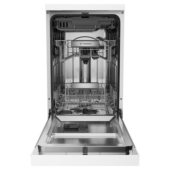 Teknix TX3FD458W Freestanding Slimline Dishwasher - White