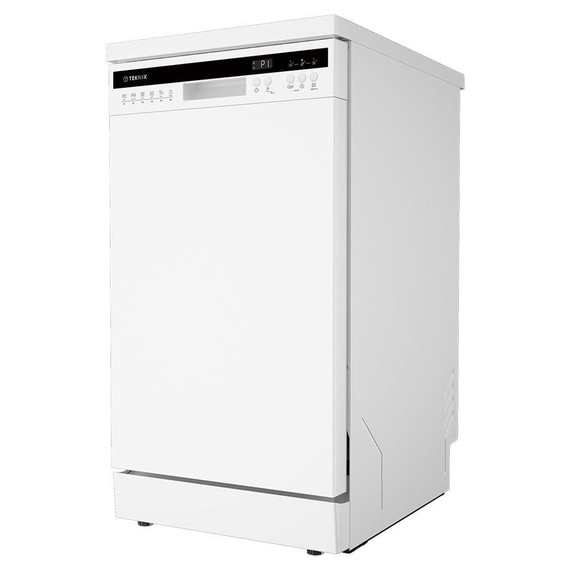 Teknix TX3FD458W Freestanding Slimline Dishwasher - White