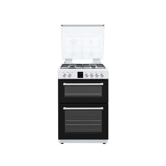 Teknix TKGD60W 60cm Double Oven Gas Cooker - White