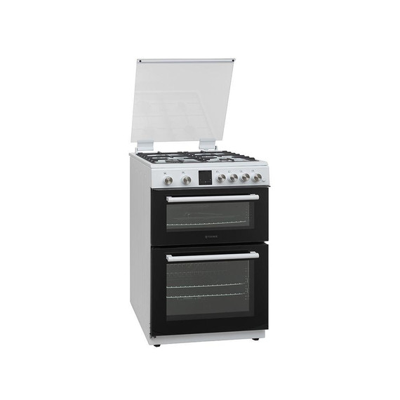 Teknix TKGD60W 60cm Double Oven Gas Cooker - White