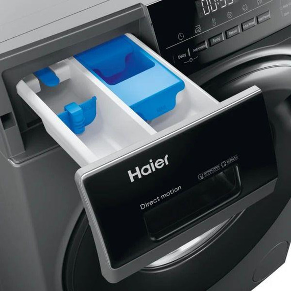 Haier HW90-B14939S8 Freestanding 9Kg 1400Spin Washer - Graphite