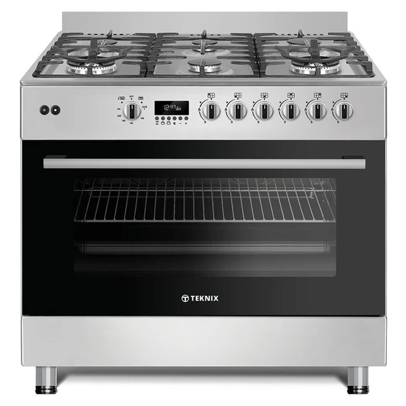 Teknix TK2SRCG90X 90cm Gas Range Cooker - Stainless Steel