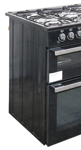 Flavel MLN10FR Dual Fuel Range Cooker 100cm Black Gas Hob Electric Oven