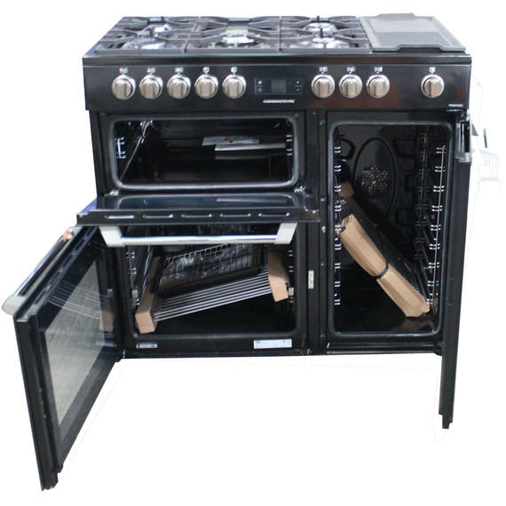 Leisure Pro Cuisinemaster PR100F530K Dual Fuel Range Cooker Black 100cm