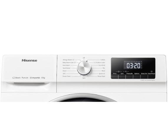 Hisense WFQY801418VJM 8KG 1400 Washing Machine - White