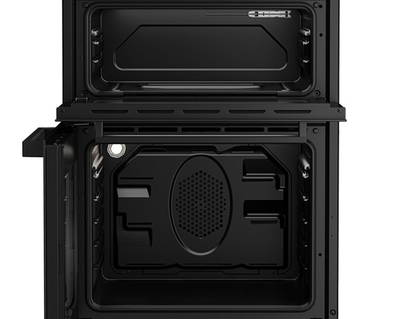 Beko Freestanding 60cm Double Oven Electric Cooker with Ceramic Hob EDC634K  Black