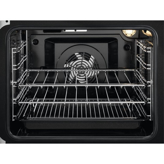 Zanussi ZCV66078XA 60cm Electric Double Oven with Ceramic Hob - Stainless Steel