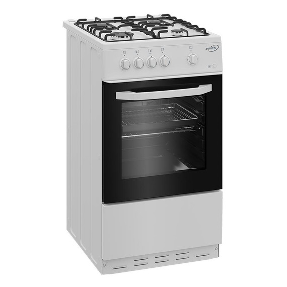 Zenith ZE501W 50cm Gas Single Oven with Gas Hob - White