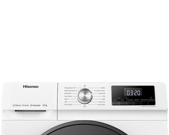 Hisense WFQA1214EVJM 12kg Washing Machine 1400 spin LED display ABB